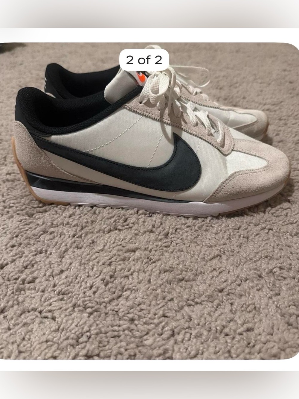 Nike Pacifica Low-Profile Sneakers - White, Black, Tan SZ 8.5 WMS